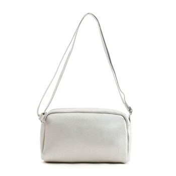 シュリンクレザー横型BOX ショルダーバッグ 斜めがけ   COOCO 送料無料 即日発送-5