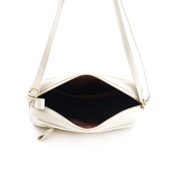 シュリンクレザー横型BOX ショルダーバッグ 斜めがけ   COOCO 送料無料 即日発送-6