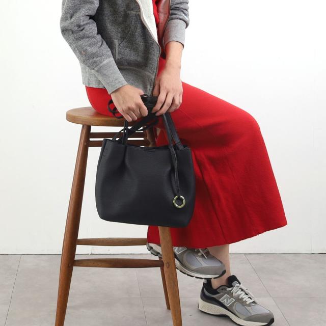 ソフトフェイクレザータックミニ2WAY トートバッグ ショルダーバッグ   COOCO 送料無料 即日発送-17