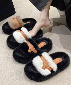 レディース ファーサンダル 厚底サンダル 送料無料 即日発送-0