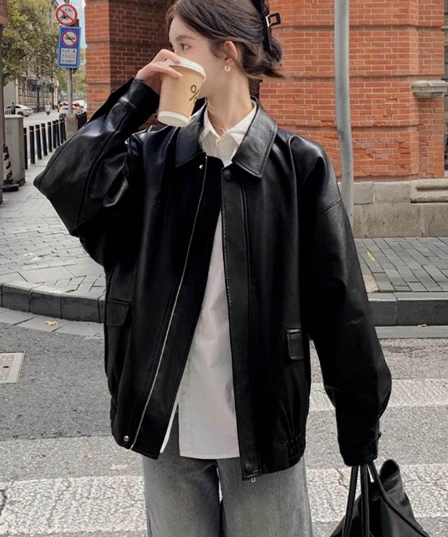 ブルゾン ジップアップジャケット 送料無料 即日発送-4