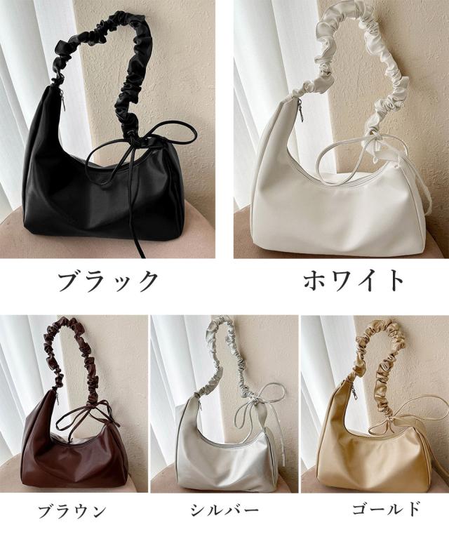 ギャザーショルダーバッグ トートバッグ 送料無料 即日発送-1
