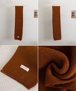 ニットマフラー 無地ニットストール 送料無料 即日発送-2