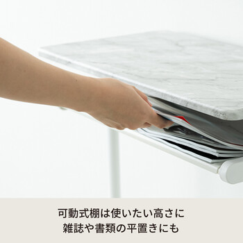 ワンタッチ式可動棚ラック フィット 大理石 木目 収納 インテリア シェルフ スリム キッチンラック 送料無料-11