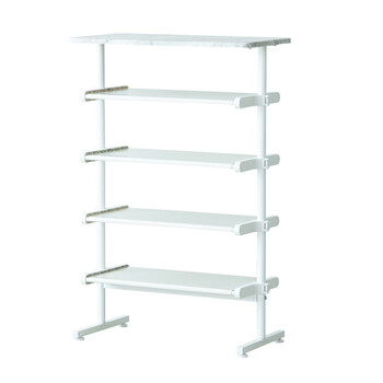 ワンタッチ式可動棚ラック フィット 大理石 木目 収納 インテリア シェルフ スリム キッチンラック 送料無料-13