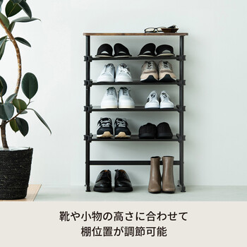 ワンタッチ式可動棚ラック フィット 大理石 木目 収納 インテリア シェルフ スリム キッチンラック 送料無料-18