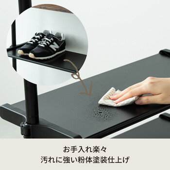 ワンタッチ式可動棚ラック フィット 大理石 木目 収納 インテリア シェルフ スリム キッチンラック 送料無料-23