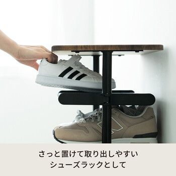 ワンタッチ式可動棚ラック フィット 大理石 木目 収納 インテリア シェルフ スリム キッチンラック 送料無料-25