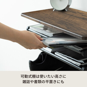 ワンタッチ式可動棚ラック フィット 大理石 木目 収納 インテリア シェルフ スリム キッチンラック 送料無料-26