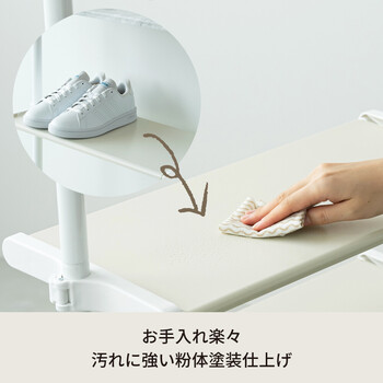 ワンタッチ式可動棚ラック フィット 大理石 木目 収納 インテリア シェルフ スリム キッチンラック 送料無料-8