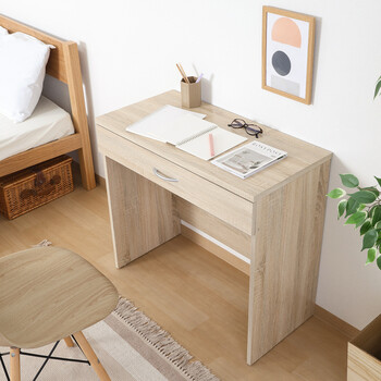 引き出し付きデスク 2色展開 送料無料-2