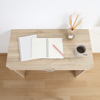 引き出し付きデスク 2色展開 送料無料-3