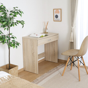 引き出し付きデスク 2色展開 送料無料-4