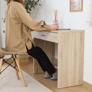 引き出し付きデスク 2色展開 送料無料-7