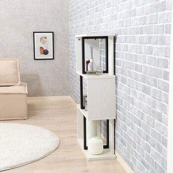 S字ディスプレイラック 3段 2色展開 送料無料-14