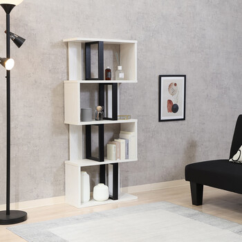 S字ディスプレイラック 4段 2色展開 送料無料-10