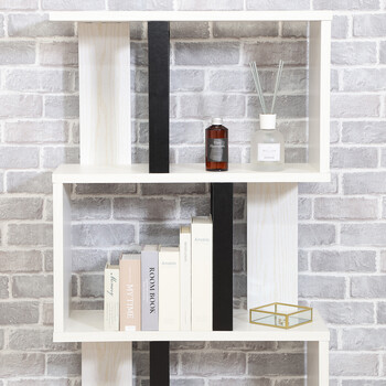 S字ディスプレイラック 4段 2色展開 送料無料-11