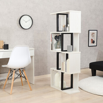 S字ディスプレイラック 4段 2色展開 送料無料-15