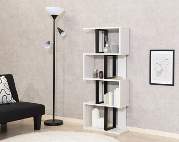 S字ディスプレイラック 4段 2色展開 送料無料-16