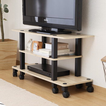 フィット TV台 キャスター付 2色展開 送料無料-4