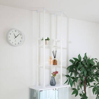 上置き突っ張りシェルフ BAAL 2色展開 送料無料-11