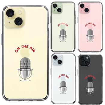 iPhone15 ケース クリア オンエア マイク スマホケース 側面ソフト 背面ハード ハイブリッド  送料無料-1