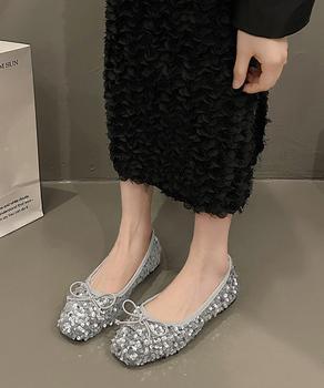 パンプス キラキラ バレエシューズ 送料無料 即日発送-5