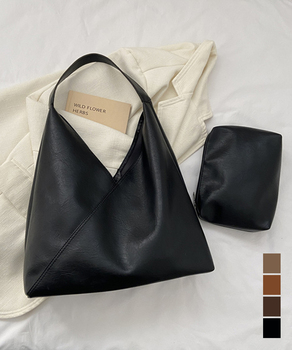 トートバッグ ポーチ付き 無地バッグ 送料無料 即日発送-0