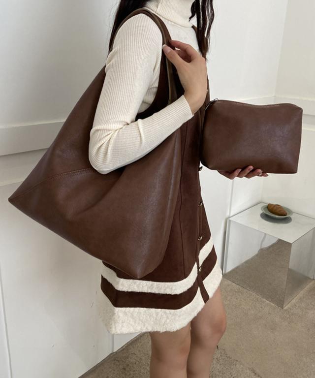 トートバッグ ポーチ付き 無地バッグ 送料無料 即日発送-7