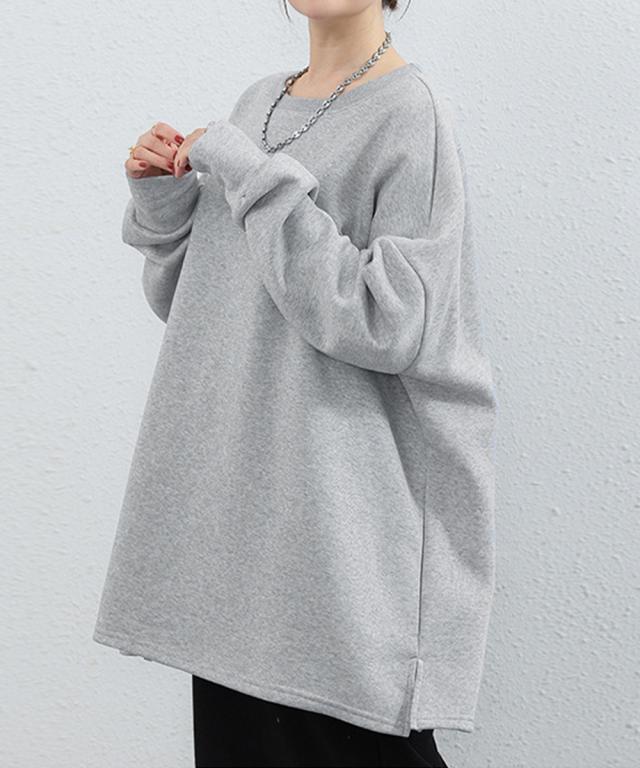 ビッグシルエットスウェット裏起毛トップス 送料無料 即日発送-7