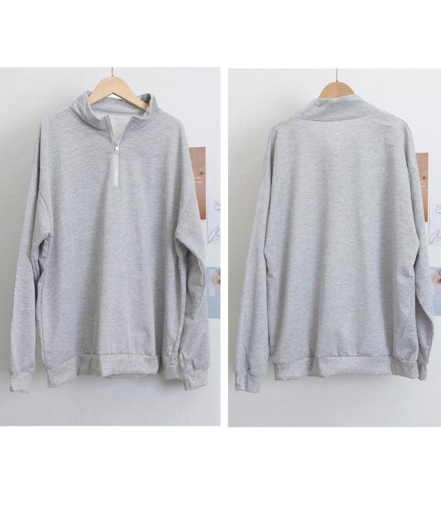 スウェットシャツ ハーフジップトレーナー 送料無料 即日発送-2