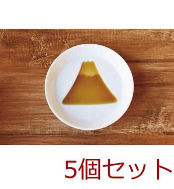 国産シルエットしょうゆ皿1P 290612 富士山 5個セット 送料無料-1