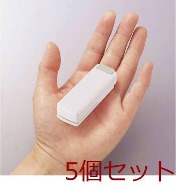 リヒトラブ コンパクトホッチキス M20 0 白 5個セット 送料無料-2