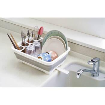 折畳み水切りバスケット コンパクトタイプ DS 08 ギフト対応可 送料無料-2