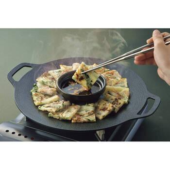 韓味家 ふっ素加工アルミ鋳物製IH対応マルチプレート30cm HC 85 ギフト対応可 送料無料-1