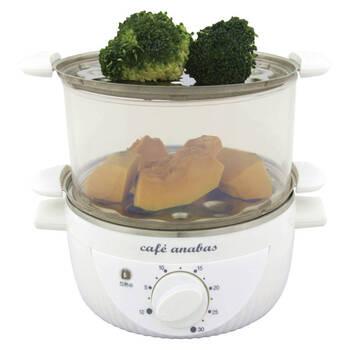 ゆでたまご名人＆かんたん蒸し器 2段 SE 002 ギフト対応可 送料無料-1