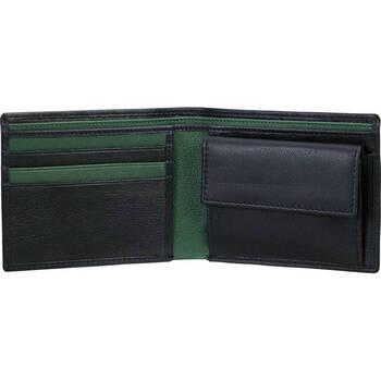 二つ折り財布 マレリー 札入＋タオルハンカチMG00580 ブラック グリーン ギフト対応可 送料無料-1