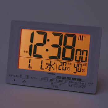 ランデックス デジタル電波時計 neoプラスタイマー YT5278WH ギフト対応可 送料無料-1