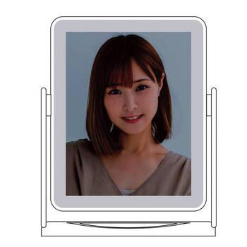 卓上LEDライトアップミラー 電池式 30820 ギフト対応可 送料無料-2