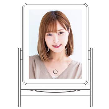 卓上LEDライトアップミラー 電池式 30820 ギフト対応可 送料無料-3