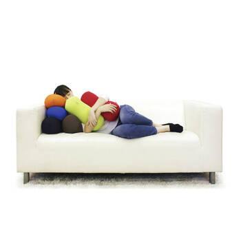 モグ ポムポムクッション ライトグリーン 送料無料-1