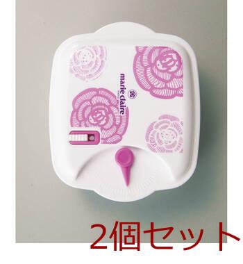 マリ クレール ローズブルーミング 電子レンジ容器4pcMC 668 ×2セット 送料無料-2