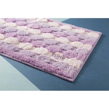 チェルベ ドット 大判バスマット 095834 パープル ギフト対応可 送料無料-1