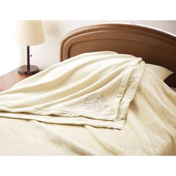 西川 ファインシルク シルク コットン毛布 毛羽部分 FQ82524000 ギフト対応可 送料無料-1