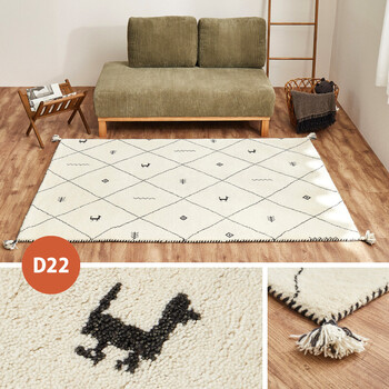 ラグ ギャッベ ラグ Dシリーズ GABBEH D21〜D24 約140×200cm 送料無料-9