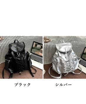 巾着リュック メタリック ドロストバッグ 送料無料 即日発送-1