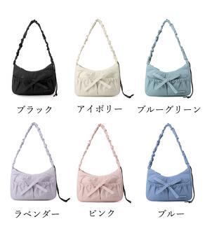 ショルダーバッグ 斜めがけバッグ リボン 送料無料 即日発送-1