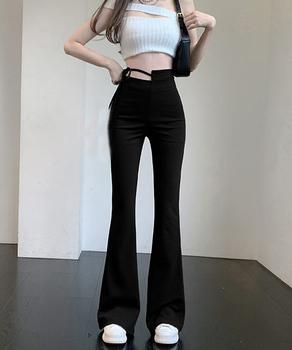 フレアスキニーパンツウエストカットアウト 送料無料 即日発送-2