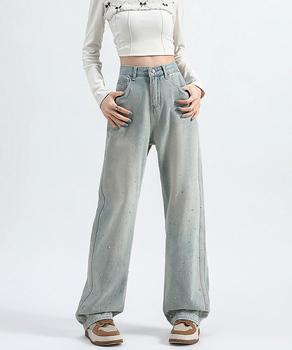 ラインストーン デニムパンツ レディース 送料無料 即日発送-2