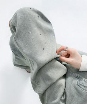 ラインストーン デニムパンツ レディース 送料無料 即日発送-4